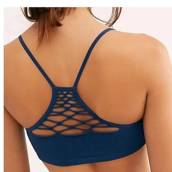 Free People Intimately Nvy Blue Bra Size XS/S - Picture 2 of 5